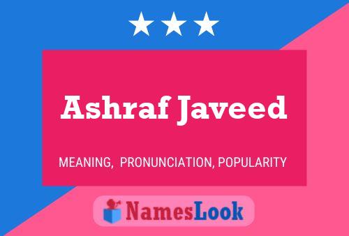 Poster del nome Ashraf Javeed