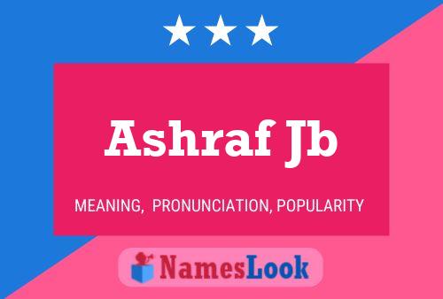 Poster del nome Ashraf Jb