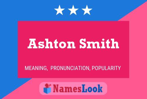 Poster del nome Ashton Smith