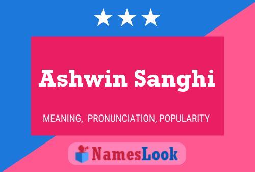 Poster del nome Ashwin Sanghi