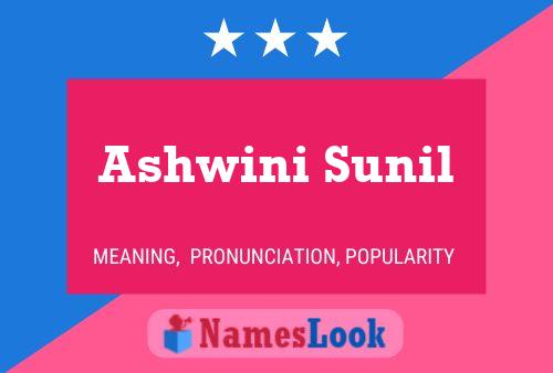 Poster del nome Ashwini Sunil