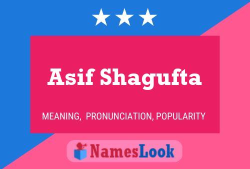 Poster del nome Asif Shagufta