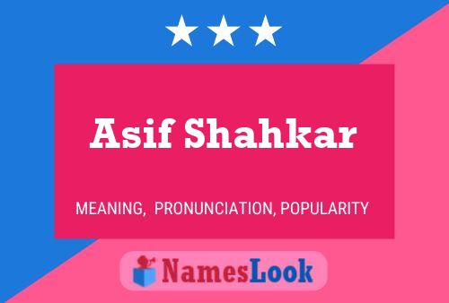 Poster del nome Asif Shahkar