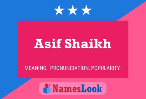 Poster del nome Asif Shaikh