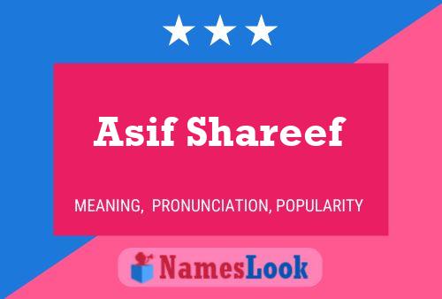 Poster del nome Asif Shareef