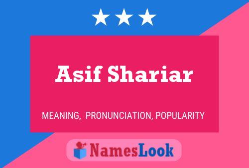 Poster del nome Asif Shariar