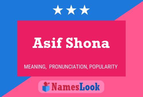 Poster del nome Asif Shona