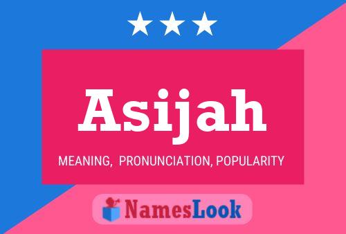 Poster del nome Asijah