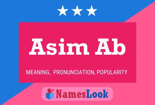 Poster del nome Asim Ab