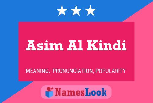 Poster del nome Asim Al Kindi