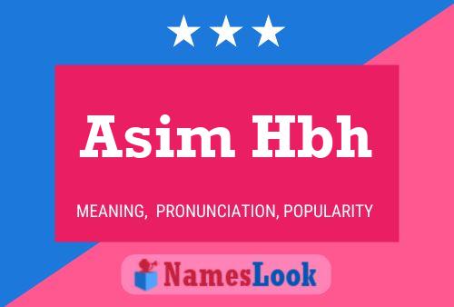 Poster del nome Asim Hbh