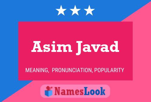 Poster del nome Asim Javad