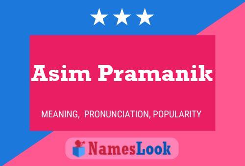 Poster del nome Asim Pramanik