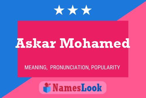 Poster del nome Askar Mohamed