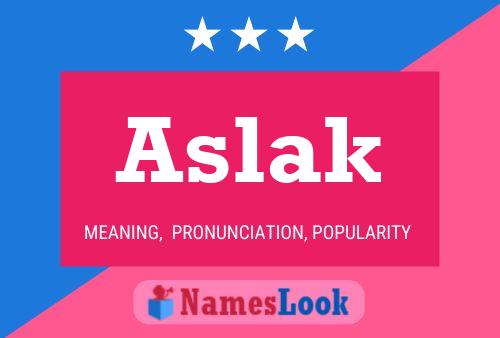 Poster del nome Aslak