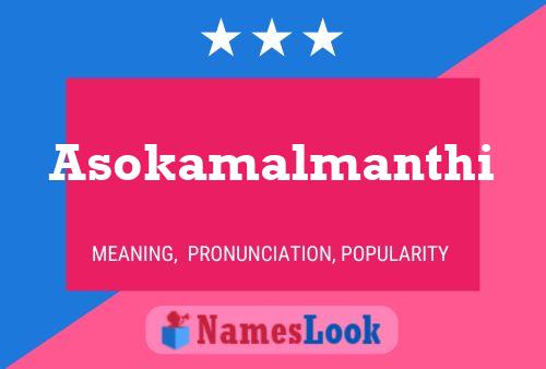 Poster del nome Asokamalmanthi