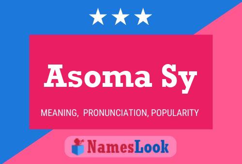 Poster del nome Asoma Sy