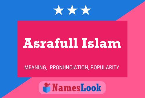 Poster del nome Asrafull Islam