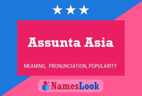 Poster del nome Assunta Asia