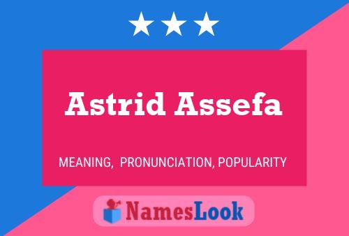 Poster del nome Astrid Assefa