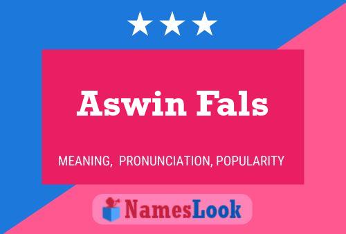 Poster del nome Aswin Fals