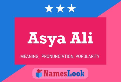 Poster del nome Asya Ali