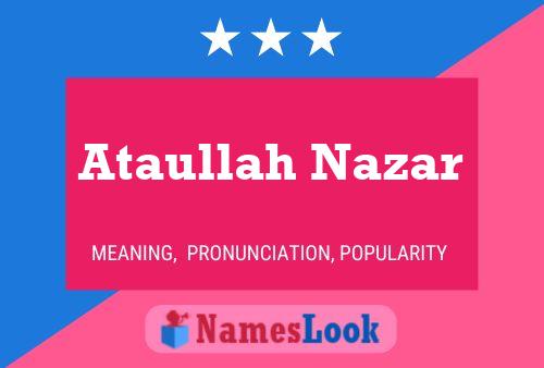 Poster del nome Ataullah Nazar