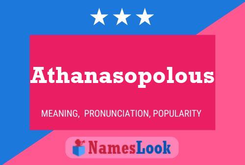 Poster del nome Athanasopolous