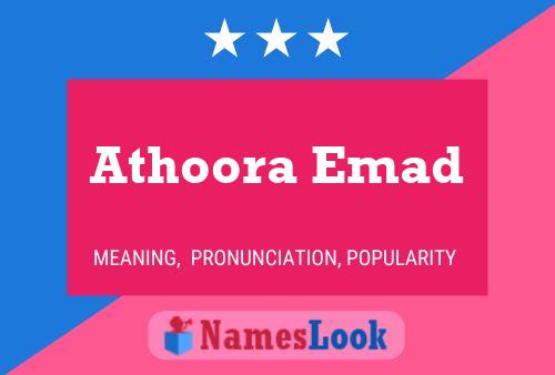 Poster del nome Athoora Emad