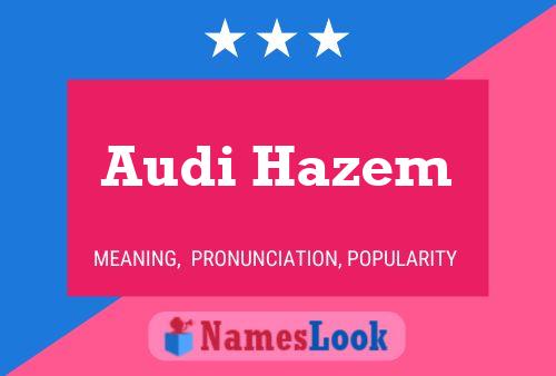 Poster del nome Audi Hazem