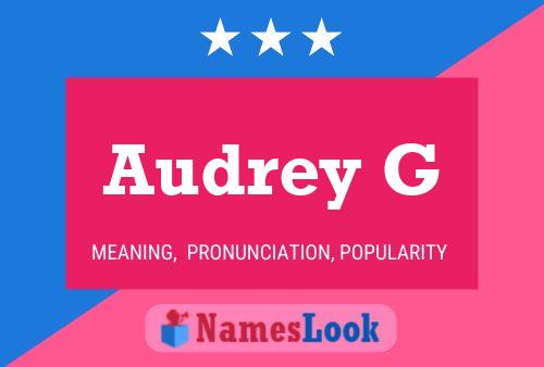 Poster del nome Audrey G