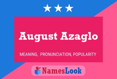 Poster del nome August Azaglo