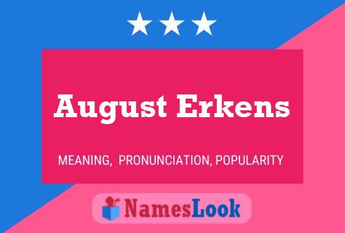 Poster del nome August Erkens