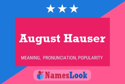 Poster del nome August Hauser