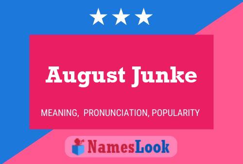 Poster del nome August Junke