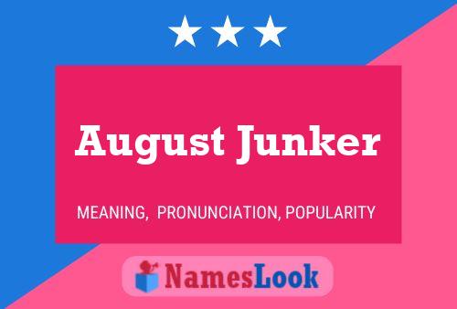 Poster del nome August Junker