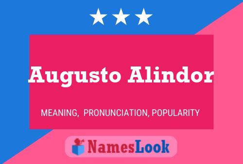 Poster del nome Augusto Alindor