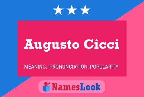 Poster del nome Augusto Cicci