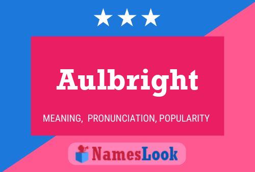 Poster del nome Aulbright