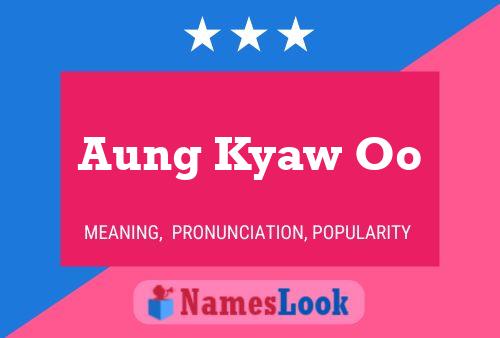 Poster del nome Aung Kyaw Oo