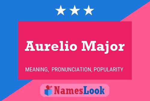 Poster del nome Aurelio Major