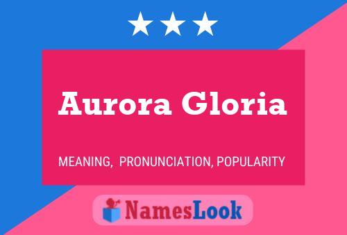 Poster del nome Aurora Gloria