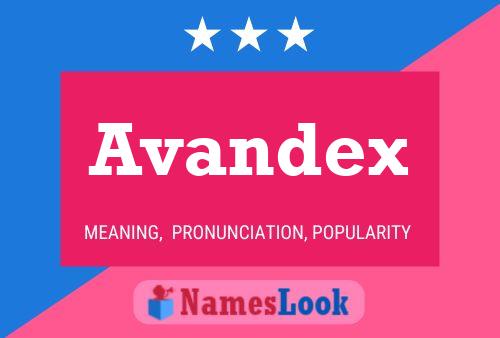 Poster del nome Avandex