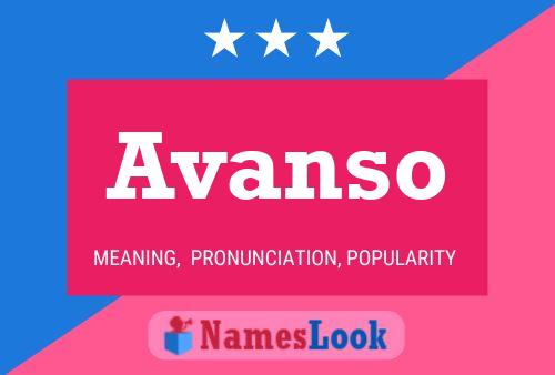 Poster del nome Avanso