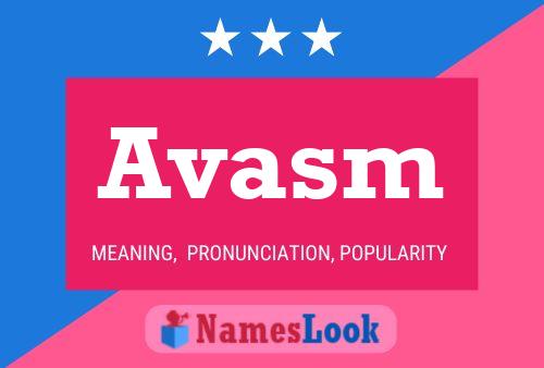 Poster del nome Avasm