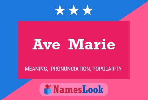 Poster del nome Ave  Marie