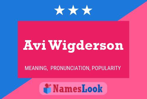 Poster del nome Avi Wigderson