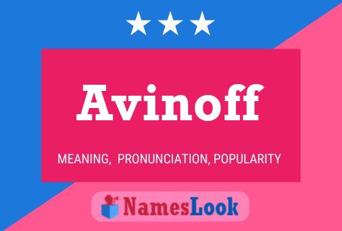 Poster del nome Avinoff