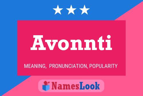 Poster del nome Avonnti