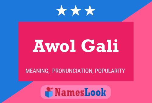 Poster del nome Awol Gali